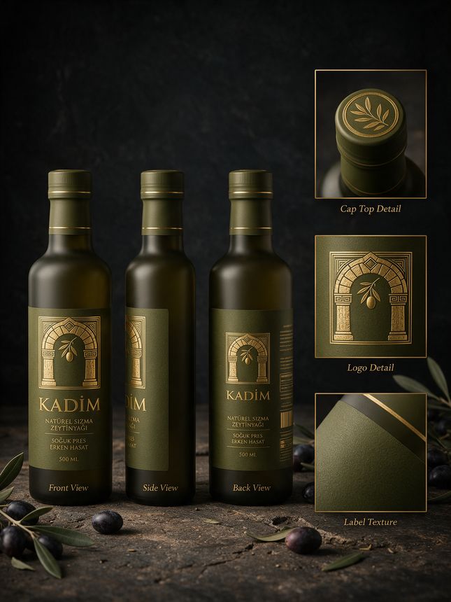 KADİM ürün panosu, altın bantlı kapak